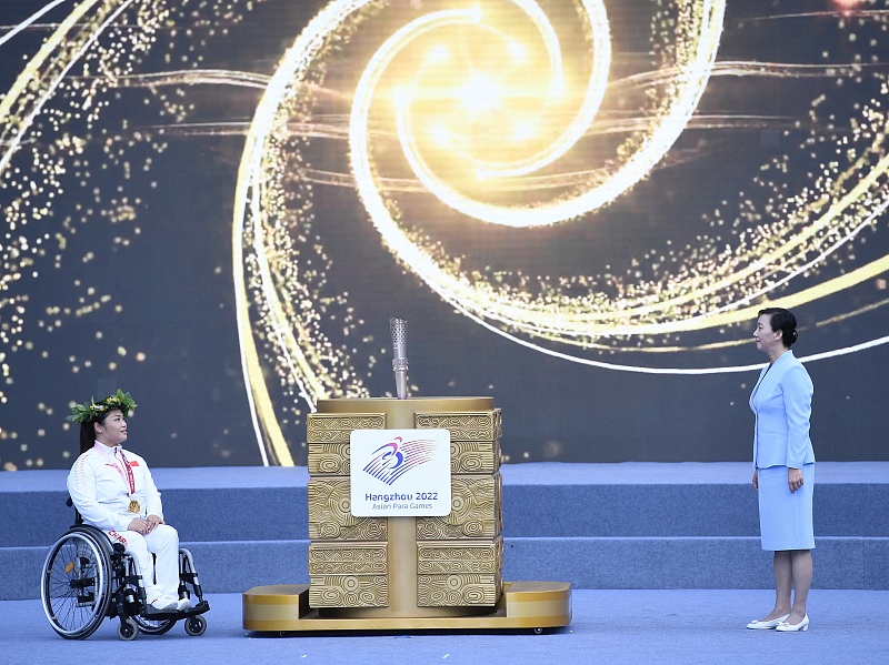 cultural showcase| torch of 4th asian paralympic games - the light of wisdom