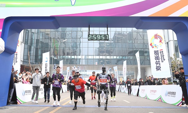 humanoid robot highlighted in beijing's half marathon