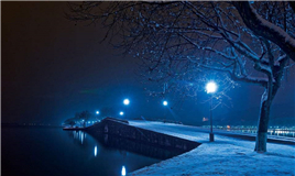 duanqiao bridge remnant snow