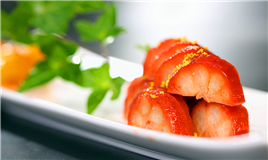 honey lotus root stuffed with glutinous rice