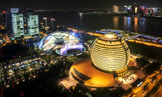 hangzhou city planning exhibition hall and city balconies