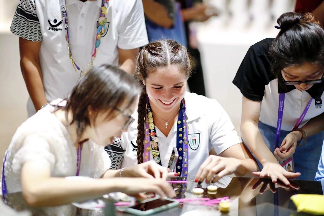 asian games lit up by lanterns on mid-autumn festival