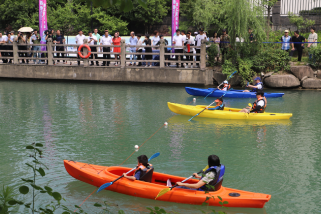 urban waterways in hangzhou open for water sports fans